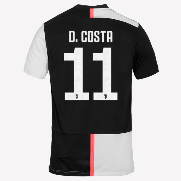 Camiseta Juventus NO.11 D.Costa 1ª 2019 2020 Blanco Negro